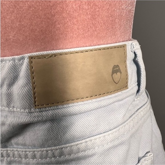 EUC Nasty Gal High Waisted Longline Denim Mom Shorts - Picture 10 of 12